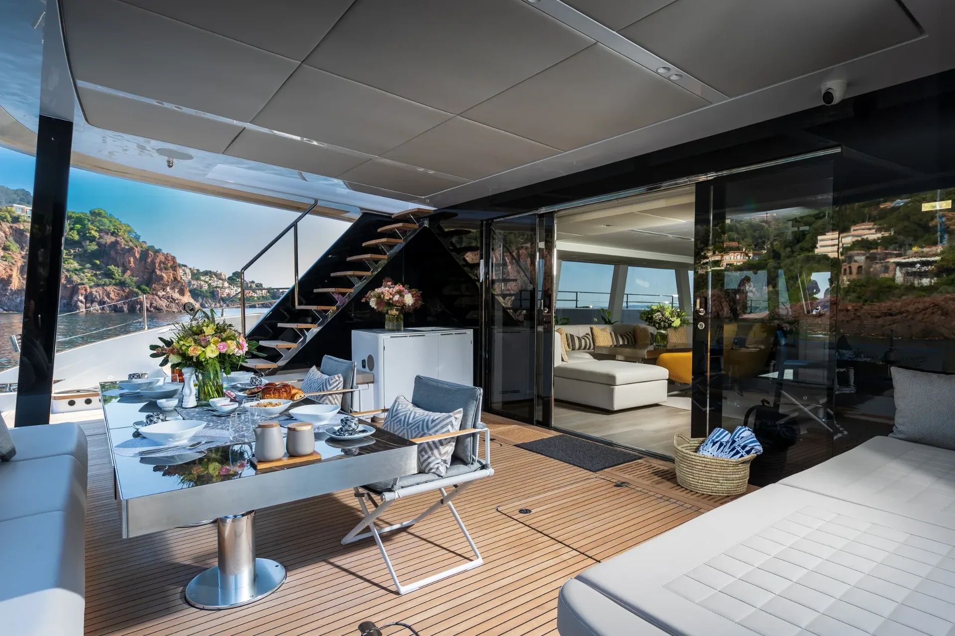 Detail aboard the Sunreef 80 catamaran Endless Horizon II